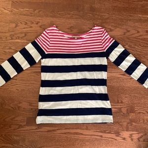J. Crew Striped 3/4 Shirt